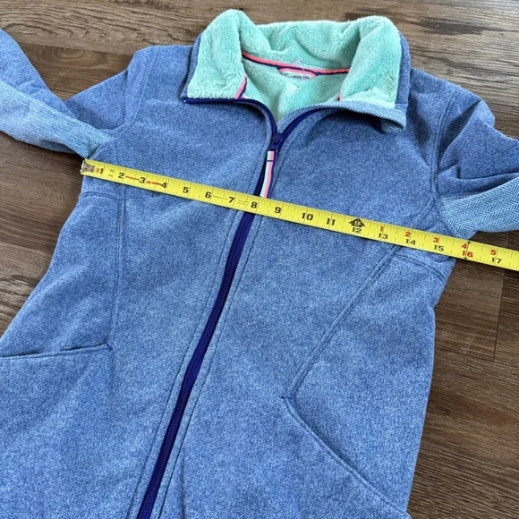 Ivivva by Lululemon Blue Zip-Up Jacket with soft Lining 12